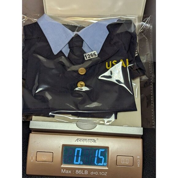 Build A Bear US Air Force Military Uniform Top Piece Outfit Blue - Picture 11 of 11